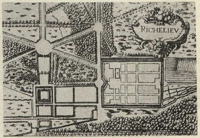 III. План дворца, парка и города Ришелье