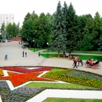 Ландшафтный дизайн места отдыха, возле "Вечного огня" (2011).