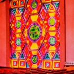 Витраж в актовом зале. В соавторстве с Г. Слюсаревым Витраж в актовом зале. В соавторстве с Г. Слюсаревым