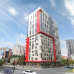 Архитектурное бюро MADE GROUP. Жилой дом «Futura» на улице Холмогорова в Ижевске. Визуализация Архитектурное бюро MADE GROUP. Жилой дом «Futura» на улице Холмогорова в Ижевске. Визуализация