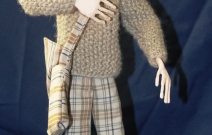 Портретная кукла - Ярик. Цернит, текстиль. Высота 320 мм.
