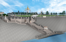 Проект Красной площади, Сарапул. Архитектор: Вера Кузнецова